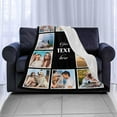 thumbnail image 5 of Personalized Photo Blankets Customized Throw Blankets with Picture Birthday Christmas Anniversary Valentines Mother's Day Gifts for Mom Women Best Friends Couple 6 Pictures Blankets, 5 of 5