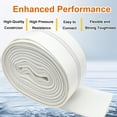 thumbnail image 2 of iMeshbean White Backwash Hose, Reinforced Pool Backwash Hose, Sump Pump Discharge Hose Pool Drain Hose for Patio Garden Lawn Irrigation Agriculture Swimming Pool, 4 Adjustable Hose Clamp (2" x 100FT), 2 of 7