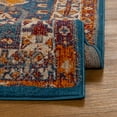 thumbnail image 5 of Luxe Weavers Moroccan Floral Blue 5x7 Area Rug, Stain-Resistant Carpet, 5 of 6