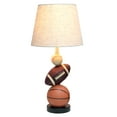 thumbnail image 2 of Simple Designs SportsLite 22" Tall Popular Sports Combo Basketball, Baseball, Football Table Desk Lamp, 2 of 5