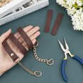 thumbnail image 4 of Purse Chain Handles 29.1inch Leather Handbag Handle Strap Replacement Shoulder Bag Chain Strap Hand Sewing Bag Strap DIY Bag Chain Accessories for making, 4 of 7