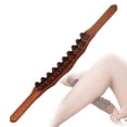 thumbnail image 1 of Guasha träpinne verktyg träterapi skrapning lymfatisk dränering massageapparat, dubbel rad 20 pärlor punktbehandling Gua Sha verktyg, 1 of 5