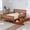 Walnut, variant on Twin Size Platform Bed with Short Fence and Drawers for Storage, Wood Bed Frame with Headboard for Small Space, Wood Slats and No Box Spring Needed, Walnut