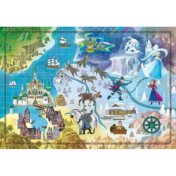 Clementoni Disney Maps Frozen Jigsaw Puzzle (1000 Pieces)