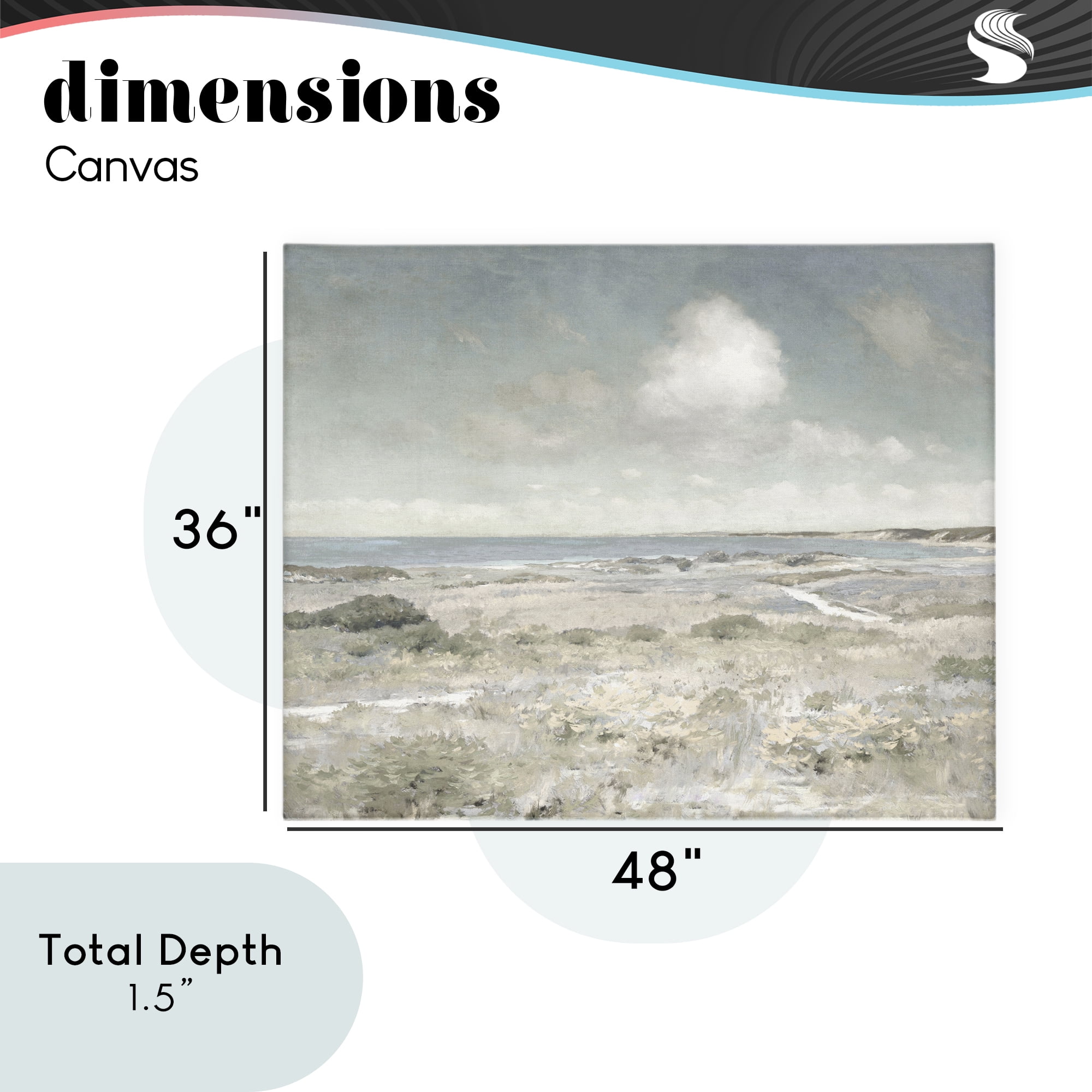 Stupell Industries By The Shore Neutrals Canvas Wall Art, design by Christy McKee