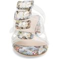 thumbnail image 5 of Cecelia New York Lincoln Slide Sandal Rainbow Slip On Clear Transparent Mule (Rainbow Multi Snake, 7.5), 5 of 7