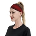 thumbnail image 4 of Wukai Red Geometric Sports sweatband,Men & Women Sweatband Headband for Running, Cross Training, Racquetball, Working Out, 4 of 7