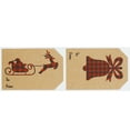 thumbnail image 3 of Plaid Christmas Silhouettes Gift Tags | 2 x 3" Tag - 100 Pack, 3 of 6