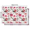 thumbnail image 6 of Pioneer Flower Floral Print Pattern Summer Placemats Table Placemats Set Of 4-Linen Kitchen Washable Placemats Table Mats 12x18 Inch Non-Slip Heat Resistant, 6 of 6