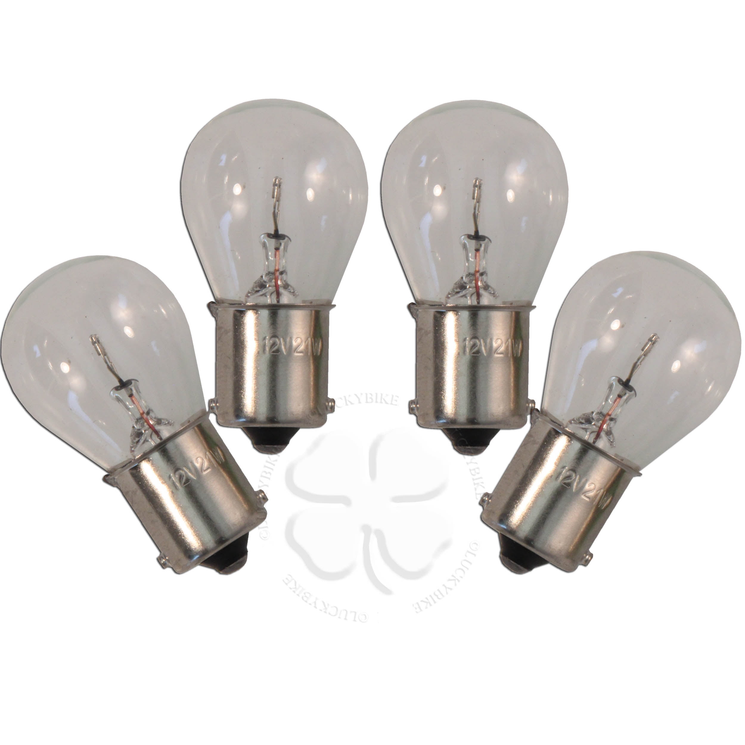 Clear Single Filament Set of 10 Mini 1156 Turn Signal Bulbs 