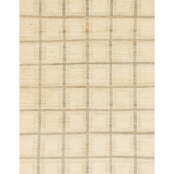 Ahgly Company Indoor Rectangle Abstract Yellow Solid Area Rugs, 2' x 3'