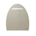 thumbnail image 2 of Oval Metal Frame Mirror with Shelf in Brushed Silver, 2 of 3