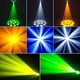 thumbnail image 2 of Luz LED de cabeza móvil de 18 prismas, 120 W, para DJ, iluminación de escenario con control DMX y activado por sonido, para discotecas, fiestas, bodas, karaokes, clubes, espectáculos, 4 unidades, 2 of 8