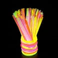 thumbnail image 4 of comerut 100Pcs Glow Stick Bulk Glow In The Dark Disposable Necklace Bracelet Glowstick Light Up Glowing Toy Halloween Party Favors Supplies, 4 of 7
