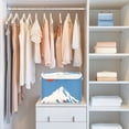 thumbnail image 4 of Yayeee Collapsible Cube Storage Bin with Lid Fabric Closet Decorative Basket with Handles, Snow Mountain, 4 of 7