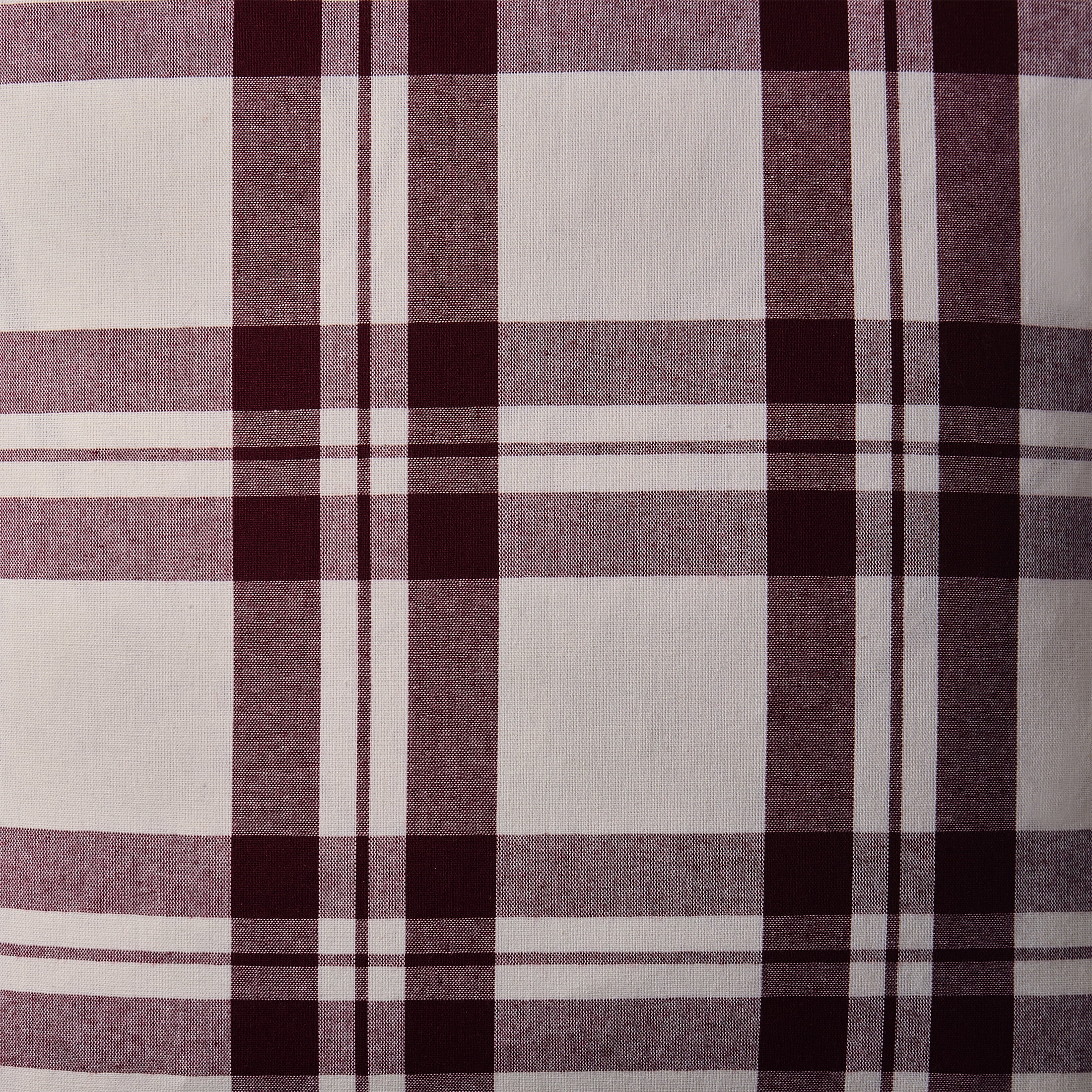 My Texas House 18" x 18" Jane Red Plaid Decorative Pillow Cover