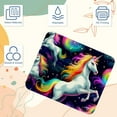 thumbnail image 3 of Unicorn Printed Square Mousepad Desk Pad Desk Mat, 8.3x9.8 Inch, Non-Slip Rubber Bottom, Suitable for Office and Gaming, 3 of 6