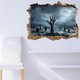 thumbnail image 4 of Advancent Horror Zombie Halloween pegatinas de pared puerta decoración del hogar TV telón de fondo calcomanías papel tapiz autoadhesivo sala de estar Kits de decoración para fiestas KM315 Advancent HA068226-04, 4 of 6