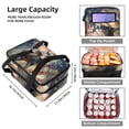 thumbnail image 3 of Independence Day Double Layered Insulated Lunch Bag with Two Compartments, Large Capacity, Handheld Portable Lunch Bag for Refrigerated Meals - 7.1x11.4x16.1 Inches, 3 of 6