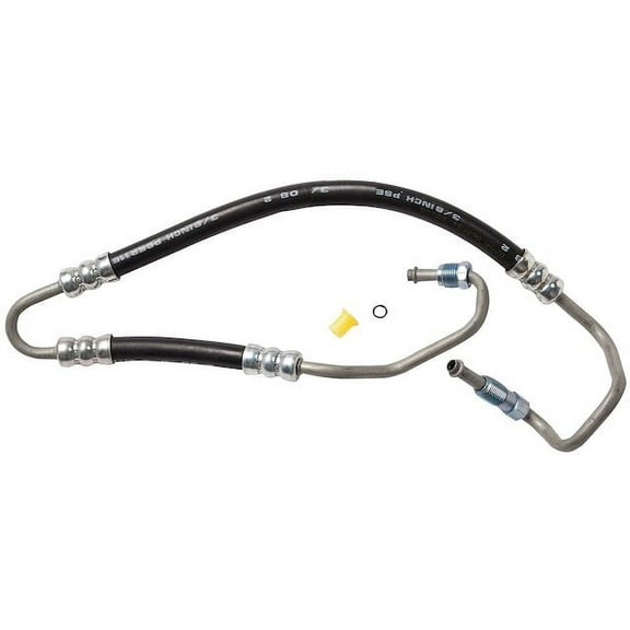 Pump To Gear Power Steering Pressure Line Hose Assembly - Compatible with 1999 - 2004 Jeep Grand Cherokee 4.0L 6-Cylinder GAS 2000 2001 2002 2003