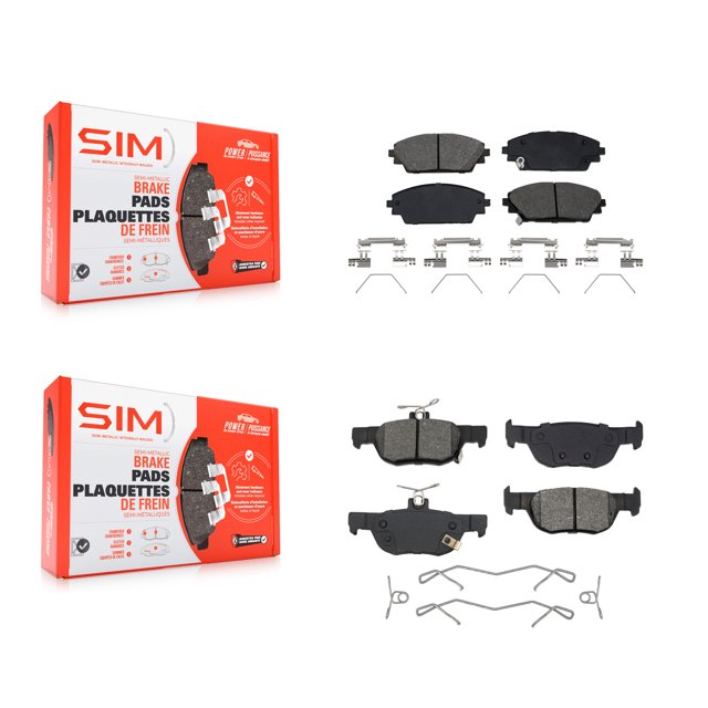 SIM Front Rear Semi-Metallic Brake Pads Kit for Car 2020-2023 Mazda CX-30 KSM-100622