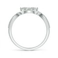 thumbnail image 2 of ANGARA Natural Diamond Infinity Twist Engagement Ring in 14K White Gold for Women (Size-3.8mm| Color-K| Clarity-I3) | April Birthstone, Anniversary, Jewelry Gift for Women | Natural Diamond Ring, 2 of 8