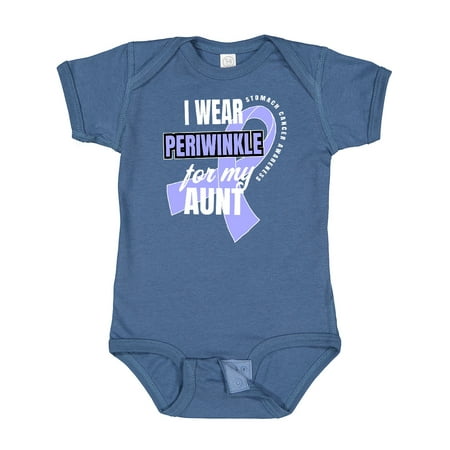

Inktastic I Wear Periwinkle for My Aunt Stomach Cancer Awareness Gift Baby Boy or Baby Girl Bodysuit