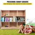 thumbnail image 2 of VEVOR Classroom Storage Cabinet Preschool Storage Shelves Wooden 8 Grids Toys Books, 2 of 9
