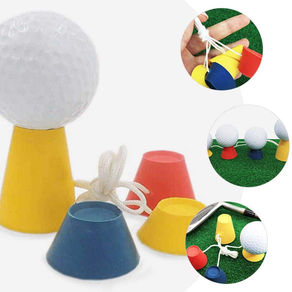 FONDOTIN Golf Tees Rubber 5 Sets Each Set Includes 4 Tees for Golf Players on Golf Course