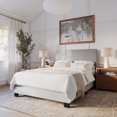 thumbnail image 4 of CorLiving Celeste Modern Upholstered Adult Full-Sized Bed Frame with Headboard, Box Spring Required, 4 of 6