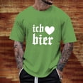 thumbnail image 2 of Razzly Men's Graphic T Shirt Funny Print Short Sleeve Casual Tee Comfortable Summer Top for Daily Wear Lightweight Breathable Blend(Green,3XL), 2 of 6