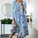 thumbnail image 3 of Sonducket Vestido Midi de manga larga estampado cuello gran columpio cintura alta ropa de mujer Vestidos Cielo azul SG, 3 of 8