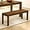 Walnut, variant on Solid Wood Bench 47" Farmhouse Dining Bench Walnut Narrow Entryway Bench for Dining Room, Living Room, Kitchen, Hallway, Window