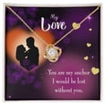 thumbnail image 1 of To My Wife You Are my Anchor Infinity Knot Necklace Message Card, 1 of 7