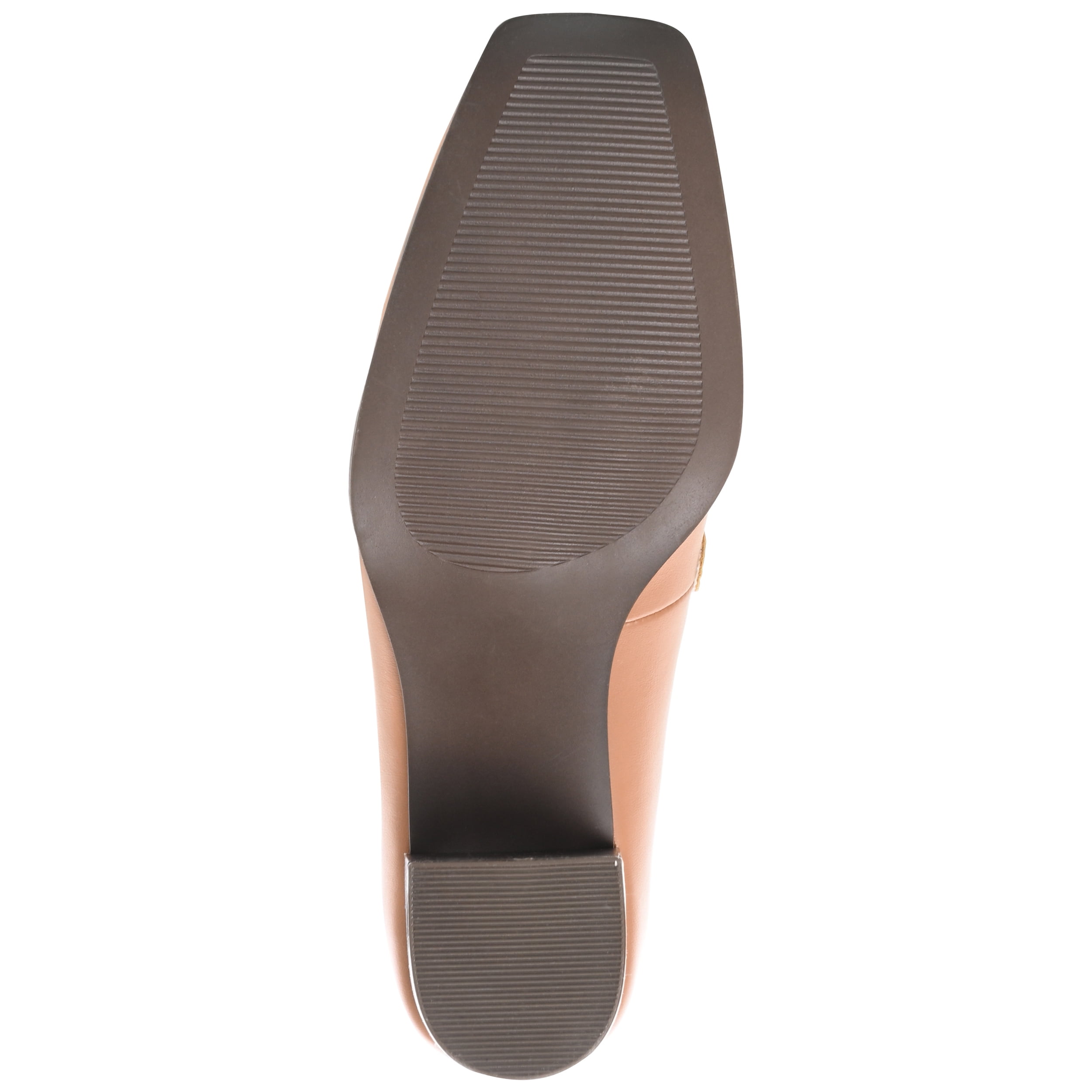 Journee Womens Crawford Square Toe Mid Stacked Heel Pumps
