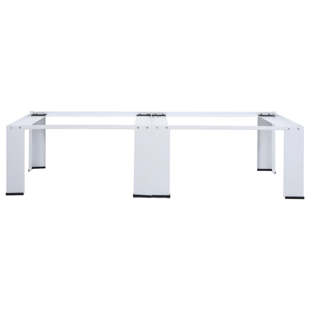 vidaXL Double Washing and Drying Machine Pedestal White