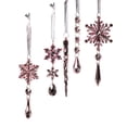 thumbnail image 1 of Colgante navideño Strade Fareast Limited Adornos de copos de nieve acrílicos Rosa, 1 of 7