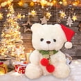 thumbnail image 6 of Christmas Plush Dolls Toys Stuffed Cute Cartoon Bear/ Deer Throw Pillows Ornaments for Kids Gift, 6 of 8