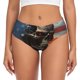 thumbnail image 1 of Balery Cyberpunk Skull American Flag Ropa Interior de Algodón para Mujer con Dibujo – Braguitas Cómodas y Elásticas, Estilo Clásico-3X-Large, 1 of 6