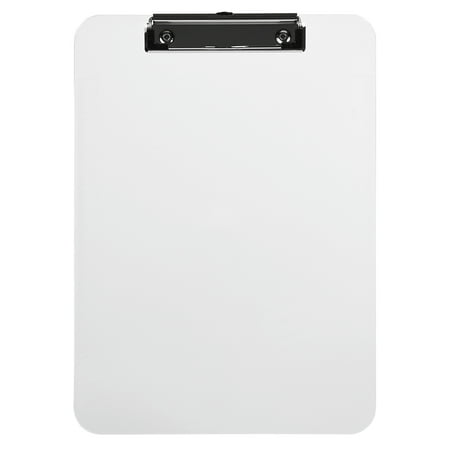 JAM Paper Plastic Clip Board, Clear Clipboard, 1/Pack, 9 x 12.5