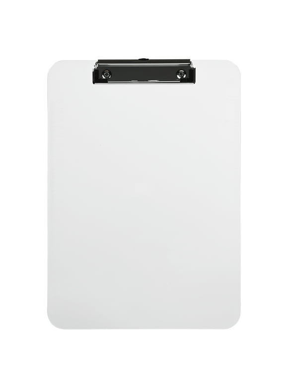 JAM Paper & Envelope Plastic Clip Board, Clear Clipboard, 1/Pack, 9 x 12.5