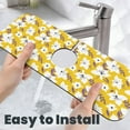 thumbnail image 6 of Kdxio Lilies Flowers Pattern Non-Slip Diatom Mud Faucet Drain Pad,Self Absorbent Mat for Kitchen Sink for Variety Kitchen & Bathroom Countertops, 6 of 7
