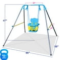 thumbnail image 3 of Sportspower FNS-004 My 1st Toddler Swing - Heavy-Duty Baby Indoor/Outdoor Swing Set with Safety Harness, Puppy Version, 58" L x 58" W x 47" H, 3 of 6