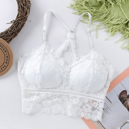 

Shiusina Ladies Vest Women Lace Bra Back Wrap Beautiful Top Underwear Chest