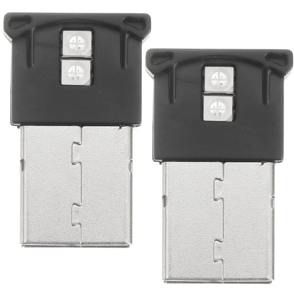 HEANUJJ Car Interior Atmosphere Light USB Black 2 Pcs
