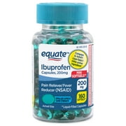 Equate Ibuprofen Mini Softgel Capsules, 200 mg, 160 Count