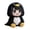 Black-9.84in/music, variant on Gugu Gaga Plush Penguin Stuffed Animals,Soft Cute Plush Toys Plush Doll Birthday Gifts 9.84in