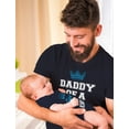 thumbnail image 3 of Daddy Of a Prince & Son Of a King Father & Baby Boy Matching Set Shirt Bodysuit Daddy Navy Medium / Son Navy 24M (18-24M), 3 of 7