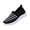 Black, variant on HTHLVMD Women's Striped Knit Sneakers, Slip-On Comfort Shoes, Womens Slip On Walking Shoes Comfort Lightweight Breathable Non-Slip Mesh Casual Tennis Shoes Sneakers for Gym Travel Work, Black 5.5