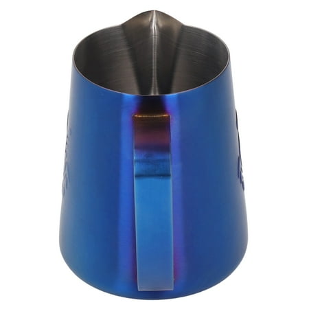 

Coffee Steaming Cup Rust Proof Food Grade Frothing Pitcher With Handle For Home For Hot Chocolate Blue